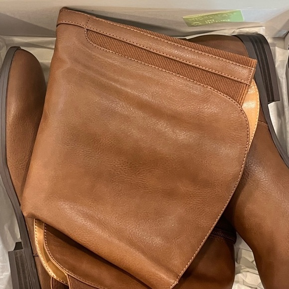 New! Style & Co Kindell Tall Riding Bourbon Brown Boots Size 6.5 - Picture 7 of 11